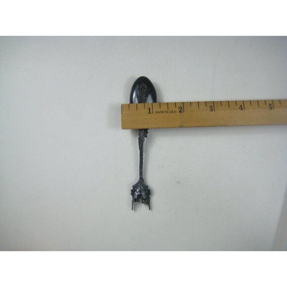 Edinburgh Souvenir Spoon Silver Antique Thistle Signed - Picture 3 of 11